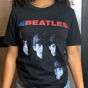 The Beatles all black T-shirt